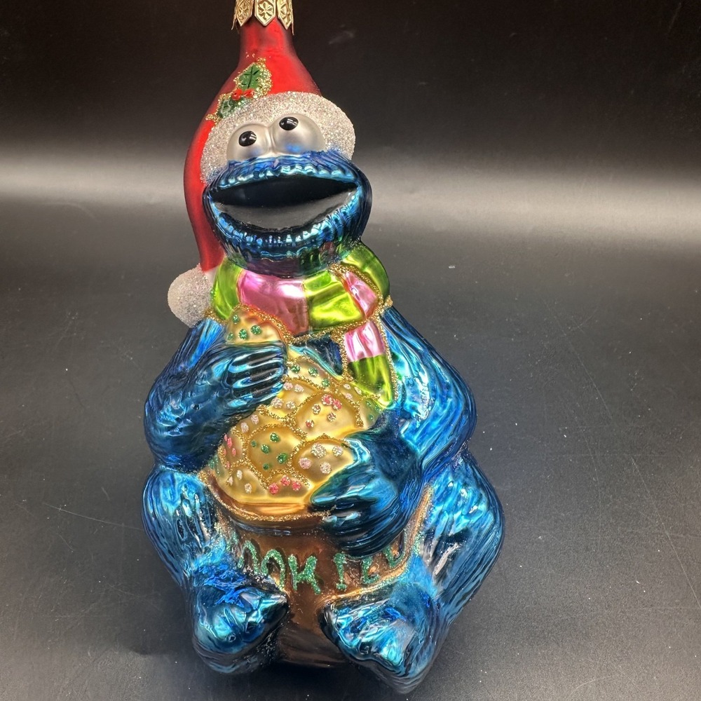 KURT ADLER POLONAISE COOKIE MONSTER ORNAMENT AP 923 6"